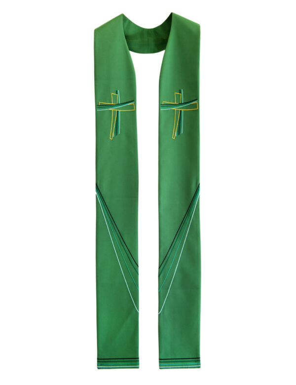 Estola Verde Com Cruz Verde