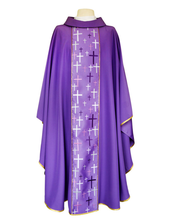 Purple Vestment With Crosses