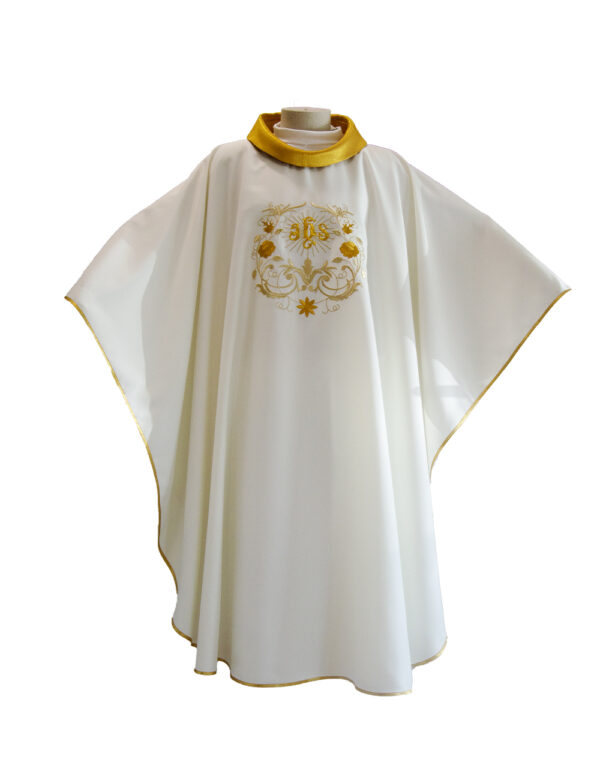 Jhs Pearl And Gold Vestment