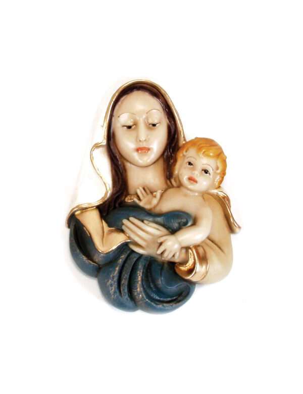 Mother with a Boy in Blue or Red