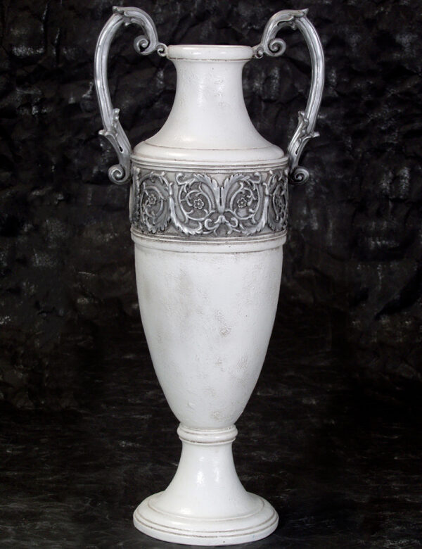 White Vase With Handles