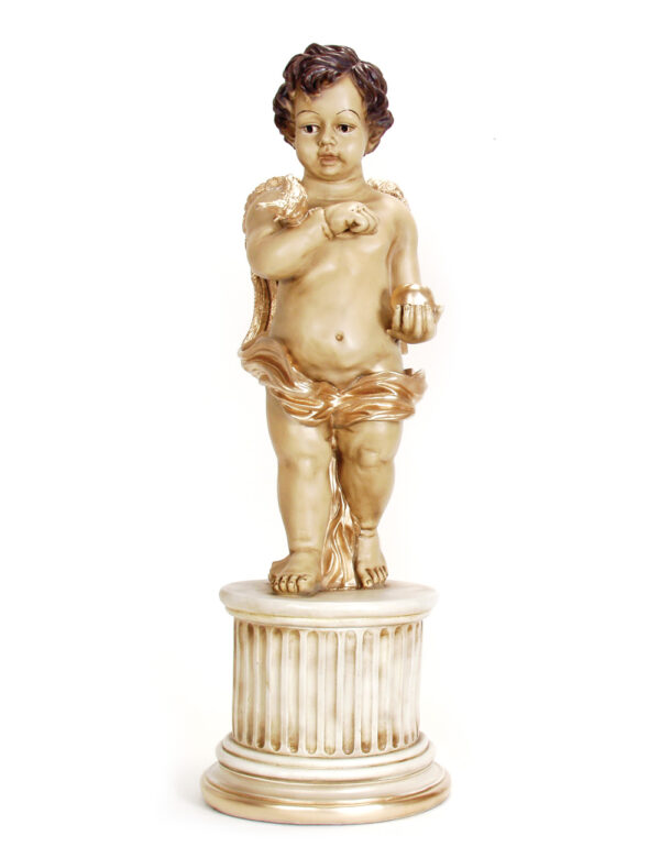 Angel on a Column with an Apple and a Bird