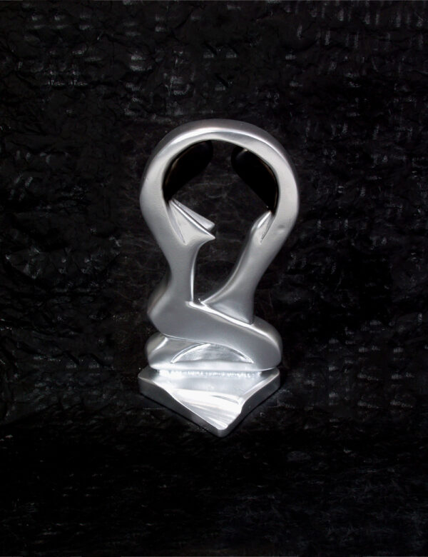 Silver Abstract Piece Of Two Figures