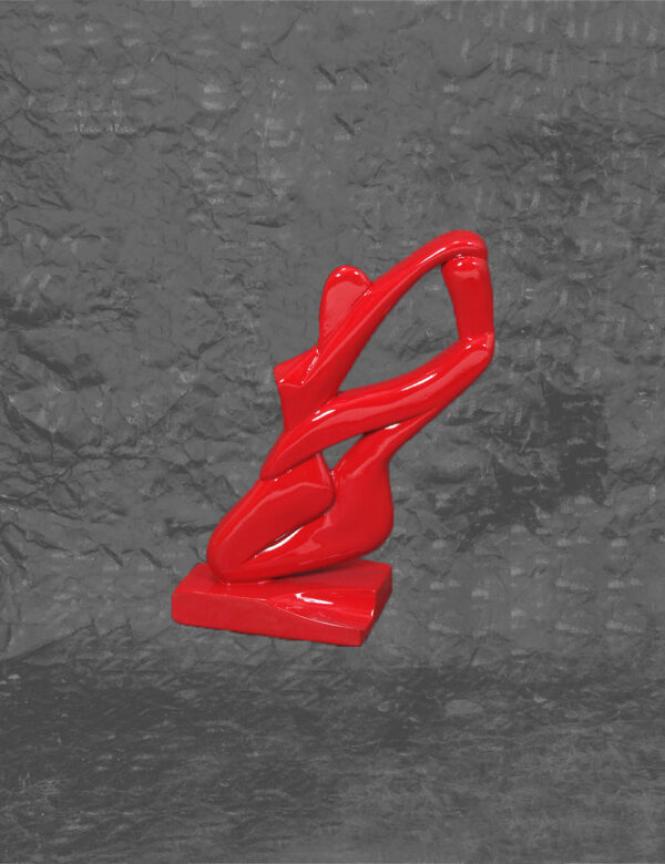 Red Abstract Piece Of Two Figures