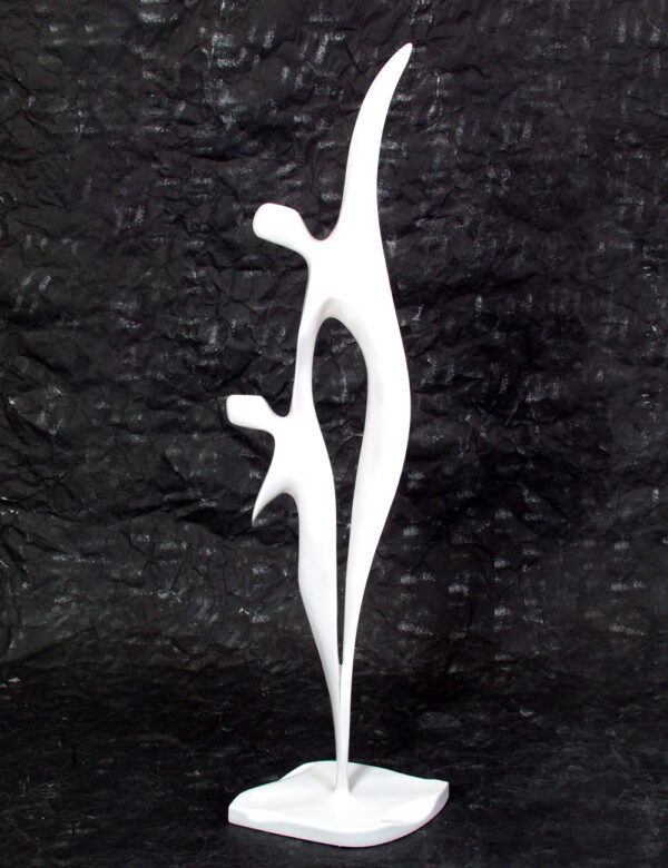 White Abstract Piece With Figures