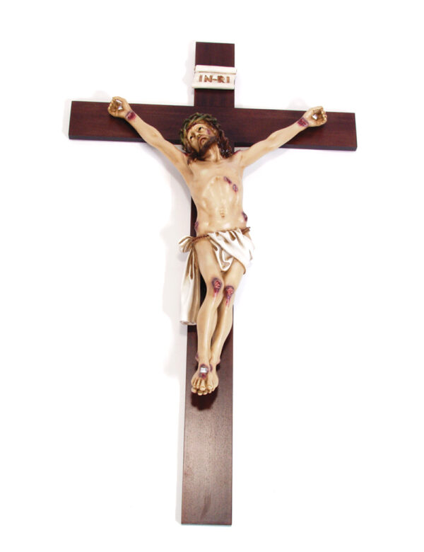 Crucifix Of Christ In Wood For Wall
