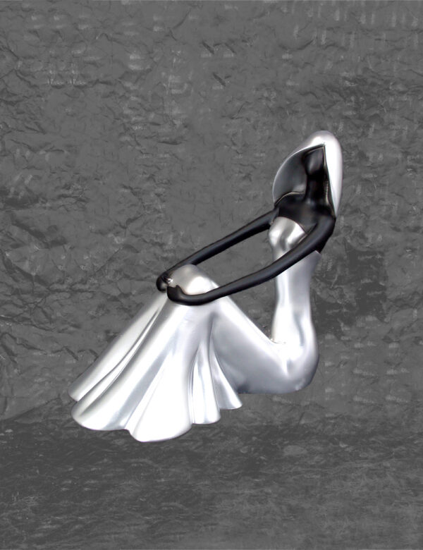 Silver Figurine Of Seated Woman