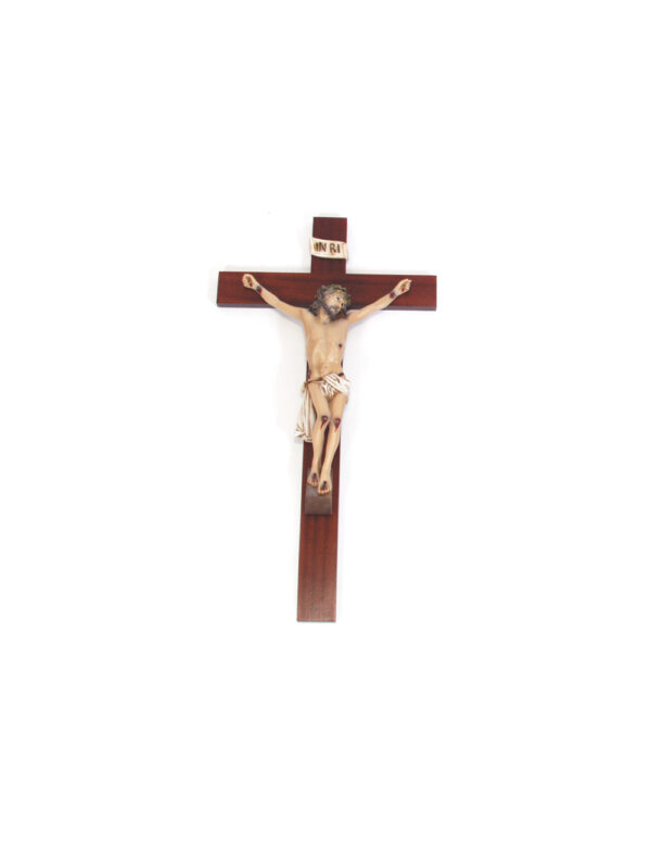 Dark Wood Wall Crucifix