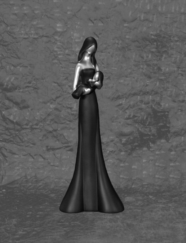 Black Mother And Baby Figurine