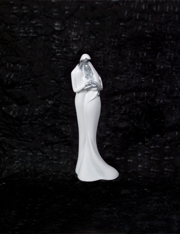 White Abstract Family Figurine