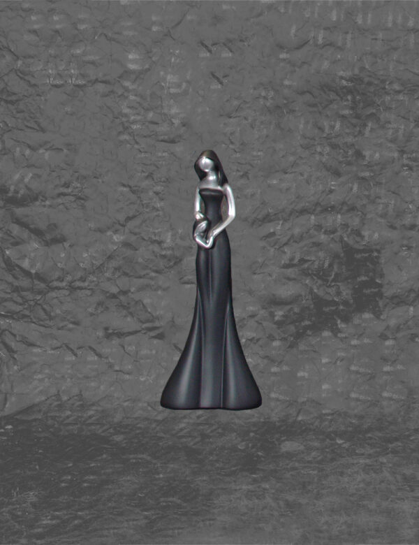 Estatueta Preta Mãe Com Menina