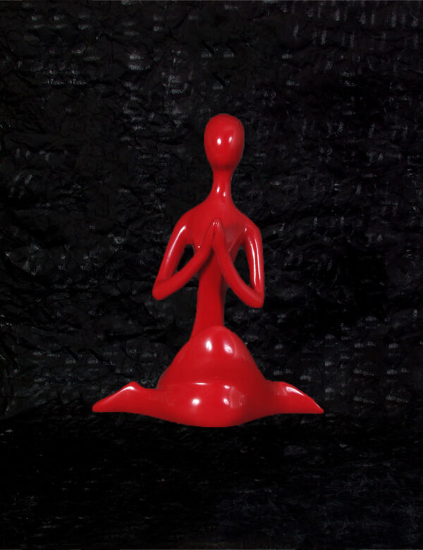 Red Abstract Piece In Prayer