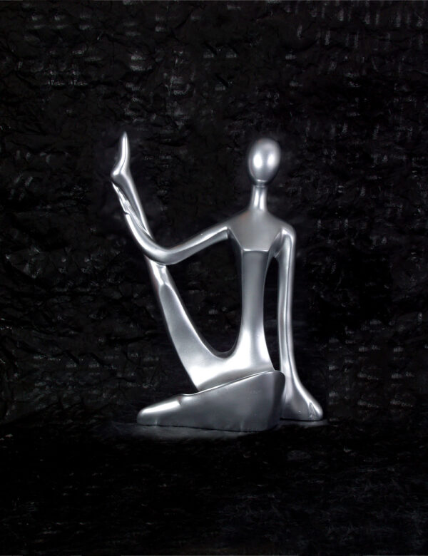 Silver Abstract Piece In Stretch