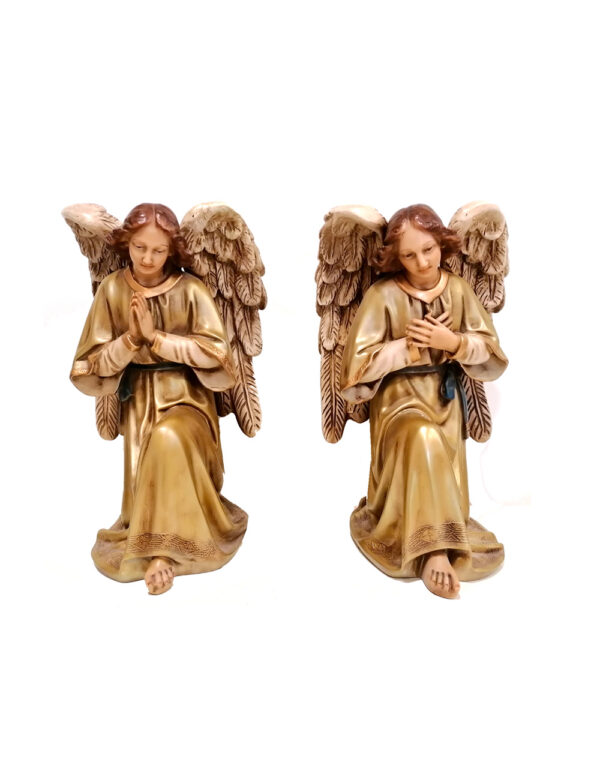Pair Of Angels On Knees