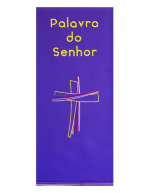 Purple Altar Cloth with a Cross